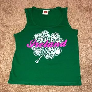 ☘️ Green ☘️ Ireland ☘️ tank top small NWOT from IRELAND st Patrick’s day